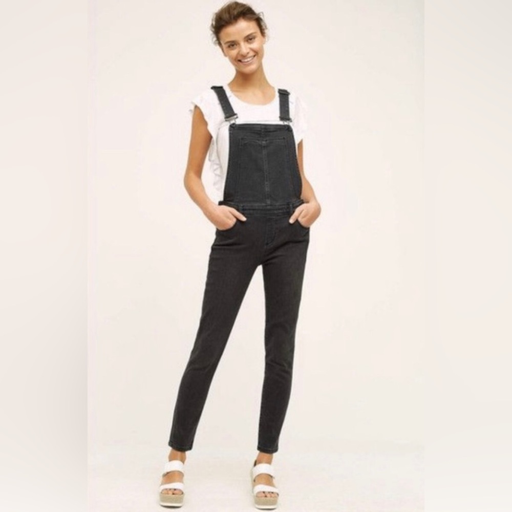 PAIGE Sierra High Waist Denim Overalls - Picture 3 of 11